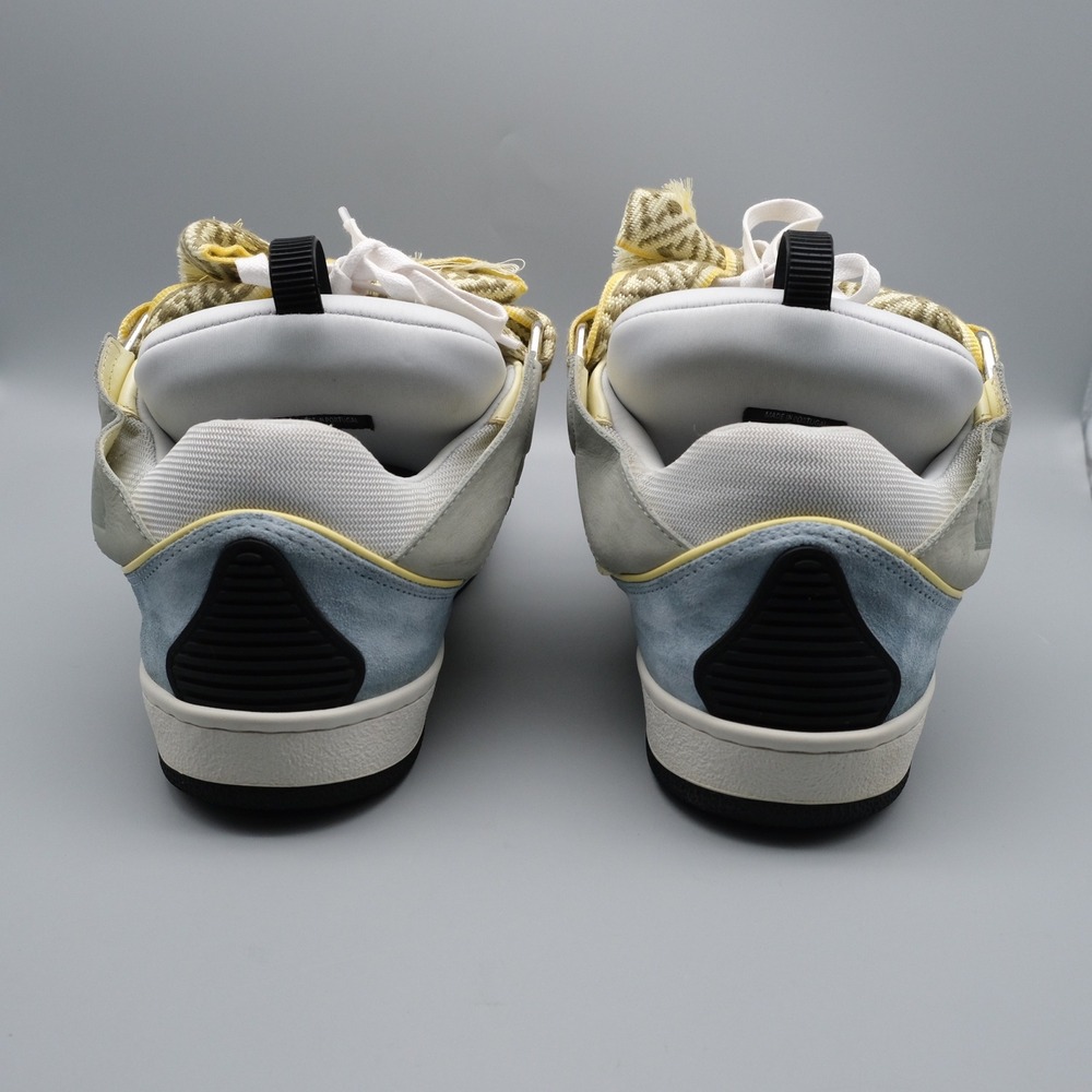 Lanvin Curb Sneakers Mens Size 44 US 11 Grey Blue Yellow Chunky Shoes - Picture 8 of 13